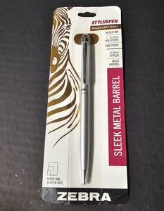 Zebra StylusPen Retractable Ballpoint Pen Fine Point 0.7mm Black Ink 1-Count New - Picture 1 of 4