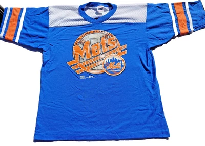 Vintage 1996 New York Mets Half Sleeve Jersey Shirt Mesh Top Large - Image 1 of 4