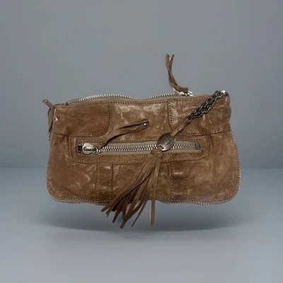 Olivia Harris Bolso Clutch Cuero Cremallera Foto 1 de 4