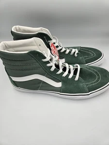 Vans Hombres Sk-8 Alta Talla 13 Verde "Off The Wall" Tenis Zapatos Nuevos - Imagen 1 de 10