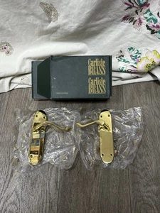 Carlisle Brass - Oakley Scroll Door Handles Lever Latch Set 170x42mm Plate DL167 - Picture 1 of 8