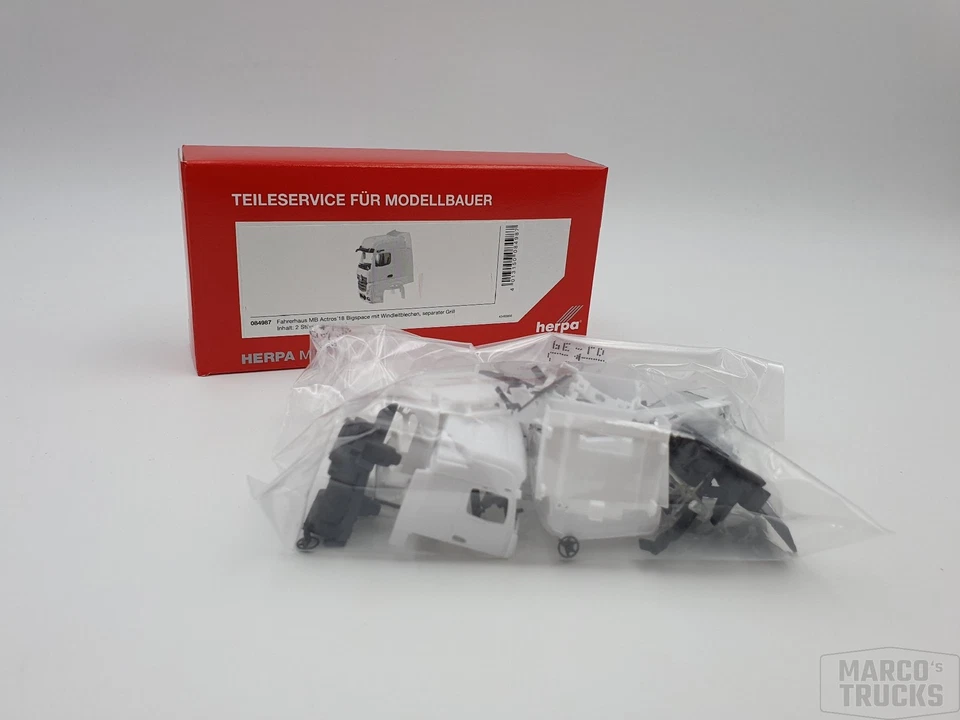 Herpa Cab MB Actros Bigspace 2018 with Wind deflector 2 Pcs. 084987 /HN2184 - Image 1 of 1
