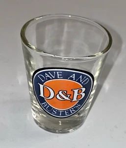 Vajilla de colección Dave & Buster's Shot Glass vidrio transparente novedad - Imagen 1 de 5