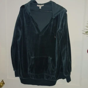 Felpa con cappuccio donna Jessica Simpson in velluto verde taglia large - Foto 1 di 3