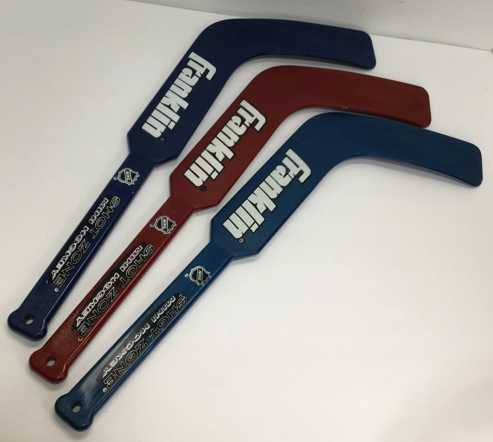 (3)富兰克林NHL射击区迷你曲棍球棒左手蓝色 — 第 1/4 张图片