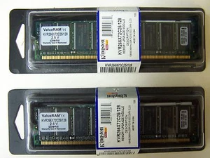 Two Pieces of: Unopened Kingston ValueRAM KVR266X72C25/128 128MB Memory - Picture 1 of 1