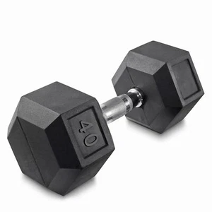 40 lb Rubber Coated Hex Dumbbell Hand Weight, 40 Pounds - Picture 1 of 1