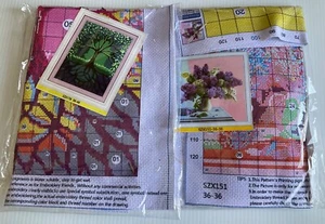 Lot 2 gestempelte Kreuzstich Set Neu 36 cm x 36 cm - Bild 1 von 4