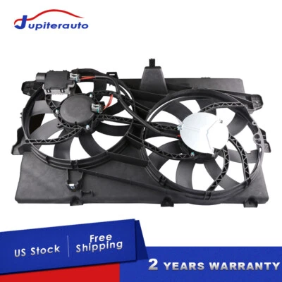 Dual Radiator Cooling Fan ASSY For 2007-2015 Ford Edge Lincoln MKX - Image 1 of 4