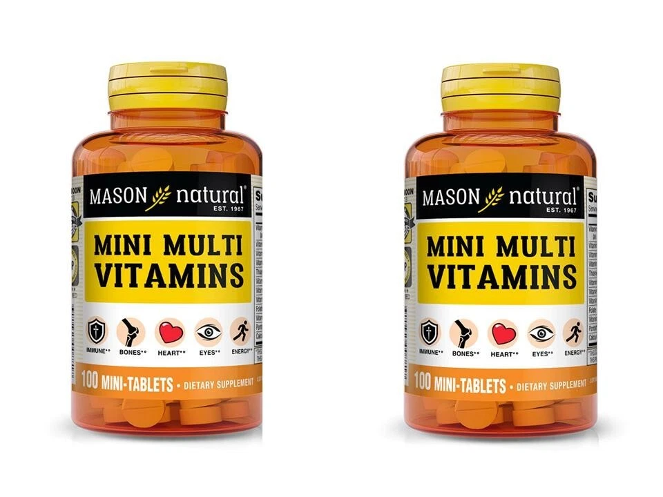 Mason Natural Daily Multiple Vitamins Compare to One a Day Essentials - 365 Tablets