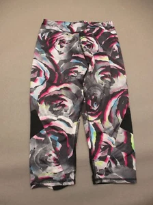 ADIDAS Size M(10/12) Girls Multicolor Stretch Pull On Athletic Crop Leggings 933 - Picture 1 of 8