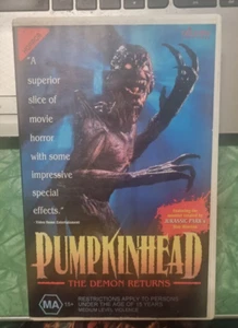 Pumpkinhead 2 Blood Wings/The Demon Returns Horror Vintage VHS Tape - Bild 1 von 3