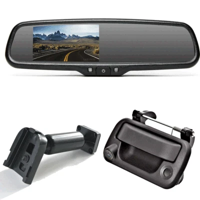 4.3" Car Monitor Tailgate Handle Backup Camera Kit For Ford Form F150 F250 F350 - Image 1 of 4