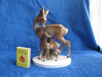 Vintage Germany porcelain figure  figurine bambi fawn roe animals animal