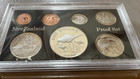 New Zealand 1985 - 7 Coin Proof Year Set With Black Stilt Silver Dollar Mint