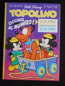 ***TOPOLINO N. 1221*** 22 APRILE 1979 CON BOLLINO !!! - Foto 1 di 6