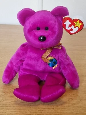 TY Beanie Baby Rare Millenium Bear with Tag Retired Mint Condition  - Image 1 of 4