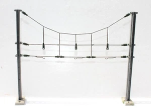 JV HO - PORTIQUE SOUPLE 25 Kv, 3 VOIES - 18x15,5cm / CATENAIRE TRAIN ELECTRIQUE - Photo 1/1