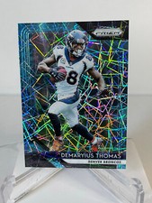 Demaryius Thomas 2018 Panini Prizm Blue Lazer Parallel #140 Denver Broncos
