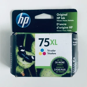 2022 HP 75XL Tri-Color High Yield Ink Cartridge CB338WN Genuine OEM Sealed Box - Picture 1 of 3