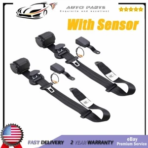 Fits TYT Car Cars 3 Point Fixed Adjustable Seat Belt Replace Belt With Sensor - Picture 1 of 18