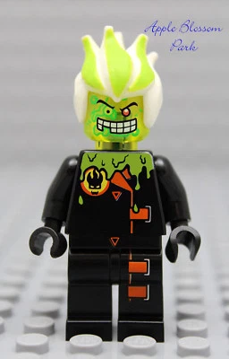 NEW Lego Agents Villian DR. D ZASTER MINIFIG  w/Neon Green Minifigure Head -8969 - Image 1 of 3