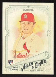 2018 TOPPS ALLEN & GINTER HARRISON BADER 319 MINT RC ST. LOUIS CARDINALS - Picture 1 of 2