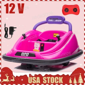 12V Ride On Bumper Car 360° Spinning for Kids Electric Toys w/ Remote Control - Picture 1 of 10