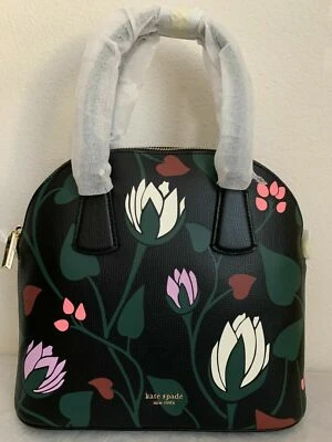 Bolso Cartera Kate Spade Sylvia Deco Bloom Grande Cuero Cúpula Nuevo con Etiquetas $348 PXRUA657 Foto 1 de 4