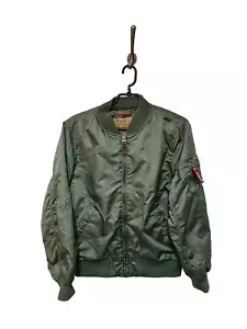 Alpha Industries Brown Bomber Jacket Full Zip Women Size: XS - Picture 1 of 7