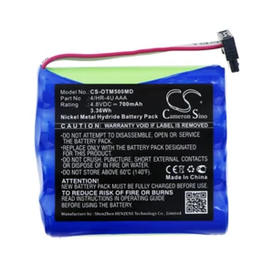 700mAh Battery for Optomed Smartscope M5,Smartscope M5 Pro P/N: 4/HR-4U AAA - Picture 1 of 4