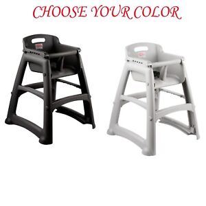 CHOOSE Sturdy Restaurant High Chair Plastic without Wheels (Ready to Assemble)