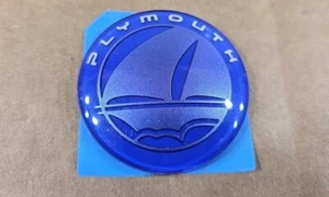 1996-1998 PLYMOUTH Voyager Blue Front Grille Emblem Logo Badge OEM 04676989 - Bild 1 von 3