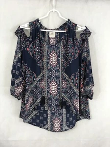 KNOX ROSE Damen leichte Cold Shoulder Boho Tunika Top Gr. XXL - Bild 1 von 9
