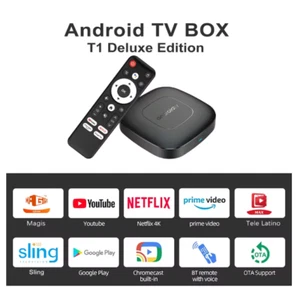 Android 13 TV Box 4K Smart Streaming Player Media Player With WiFi & Bluetooth - Picture 1 of 22