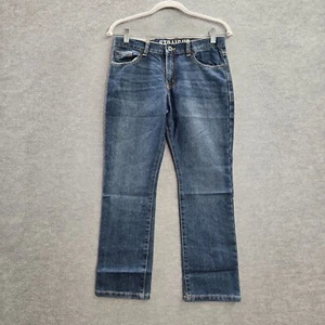 Crazy 8 Boys Jeans 10 Blue Husky Denim Adjustable Waist Straight 24" Inseam NWT - Picture 1 of 13