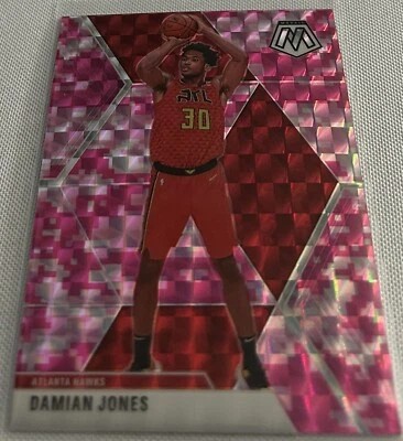 2019-20 Panini Mosaic Basketball Damian Jones Atlanta Hawks Pink Camo Prizm #34 - Image 1 of 3