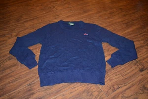 C6- Vintage IZOD for Her Lacoste Navy Blue 100% Orlon Acrylic Sweater - Bild 1 von 3