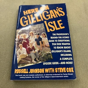 Here on Gilligan's Isle by Steve Cox and Russell Johnson (1993, Trade Paperback) - Imagen 1 de 3
