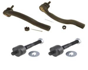 4 Steering Parts Inner Outer Tie Rods Rack Ends For Honda Accord 2003 to 2006 - Picture 1 of 2