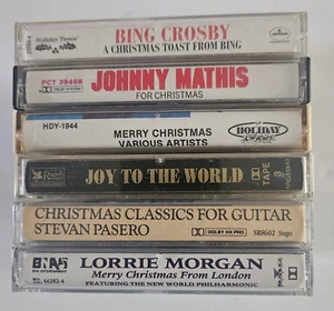 CHRISTMAS SALE - 6 HOLIDAY Cassette Tapes for only $5.00 - LOT C - Picture 1 of 3
