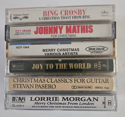 CHRISTMAS SALE -  6 HOLIDAY Cassette Tapes for only $5.00 - LOT C - Image 1 of 3