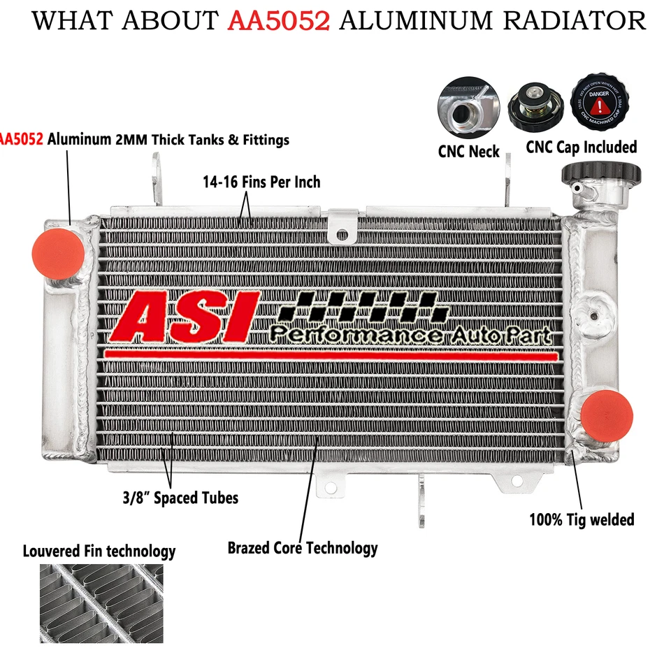 Алюминиевый радиатор кулер для 2017-2021 Suzuki SV650 SV 650 2020 2019 2018 - Изображение 1 из 4