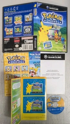 Canal Pokémon (Nintendo GameCube) Completo con Tarjetas de Lector Electrónico Manual Sin Perforar Foto 1 de 4