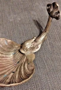 Portasapone porta pesce koi ottone metallo vintage metà secolo made in England - Foto 1 di 8