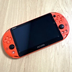 Sony PlayStation PS Vita Slim NEON ORANGE Slim PCH-2000 ZA24 Console - Picture 1 of 3