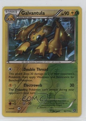 Galvantula Reverse Foil Pokémon XY Steam Siege #42 - Image 1 of 3