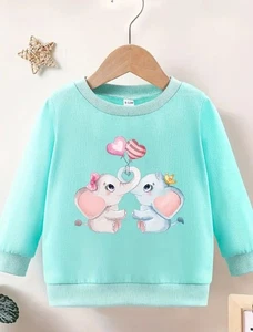 Niedlicher Mädchen  Pullover Elefanten Gr. 80/86 neu - Bild 1 von 1