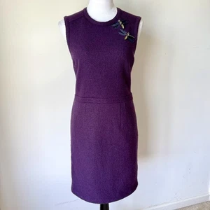 TORY BURCH Etuikleid Wolle Jada Libellenverzierung - Gr. Klein - Bild 1 von 16