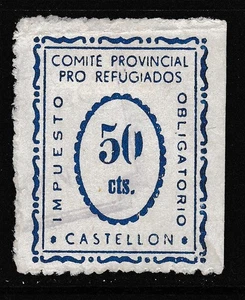 España - Guerra Civil - Castellon - Edifil 28 - Comite Provincial Pro Refugiados - Picture 1 of 2